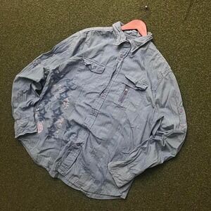 Y2K‎ Guess Embroidered Button Down Dress Shirt